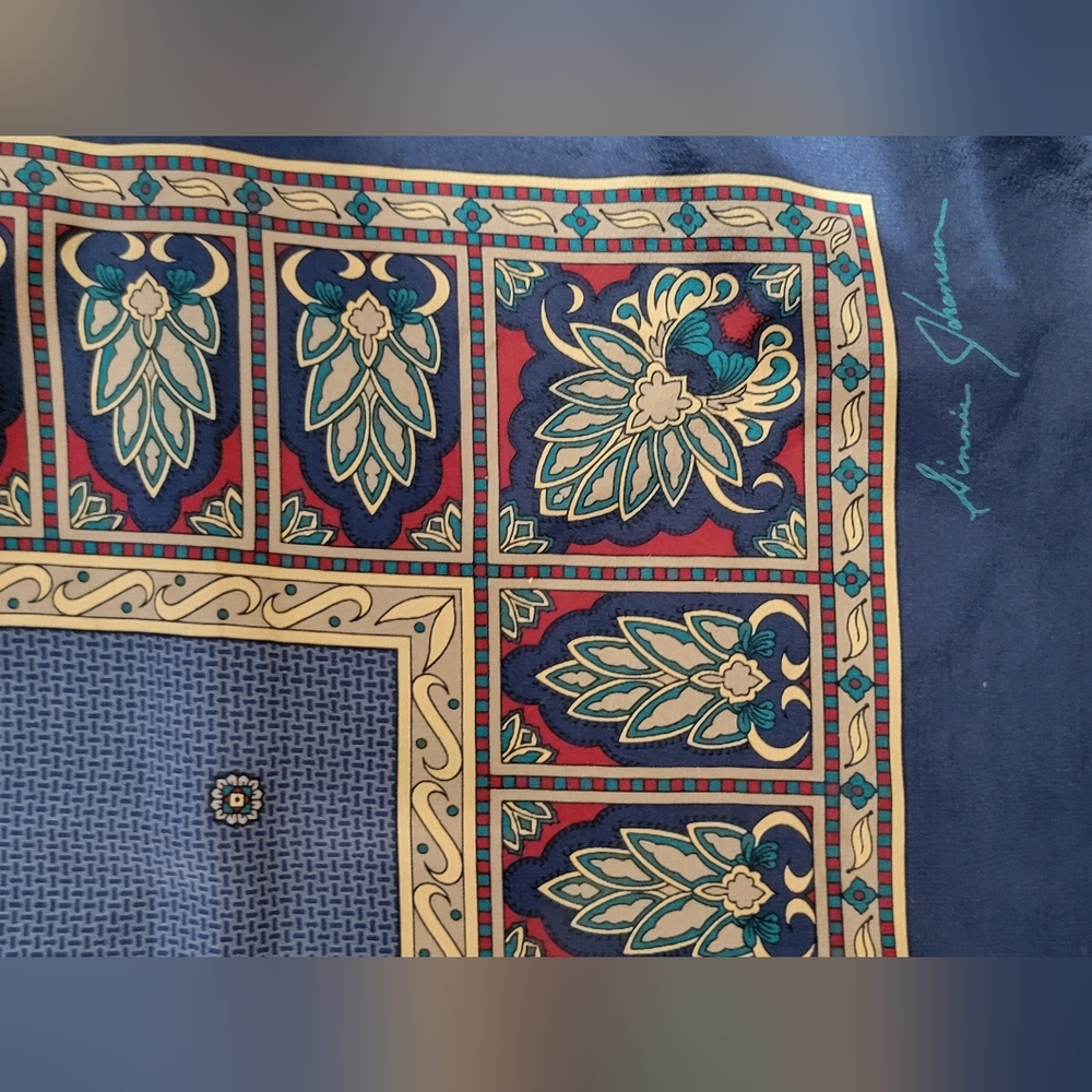 Vintage GINNIE JOHANSEN Silk Scarf